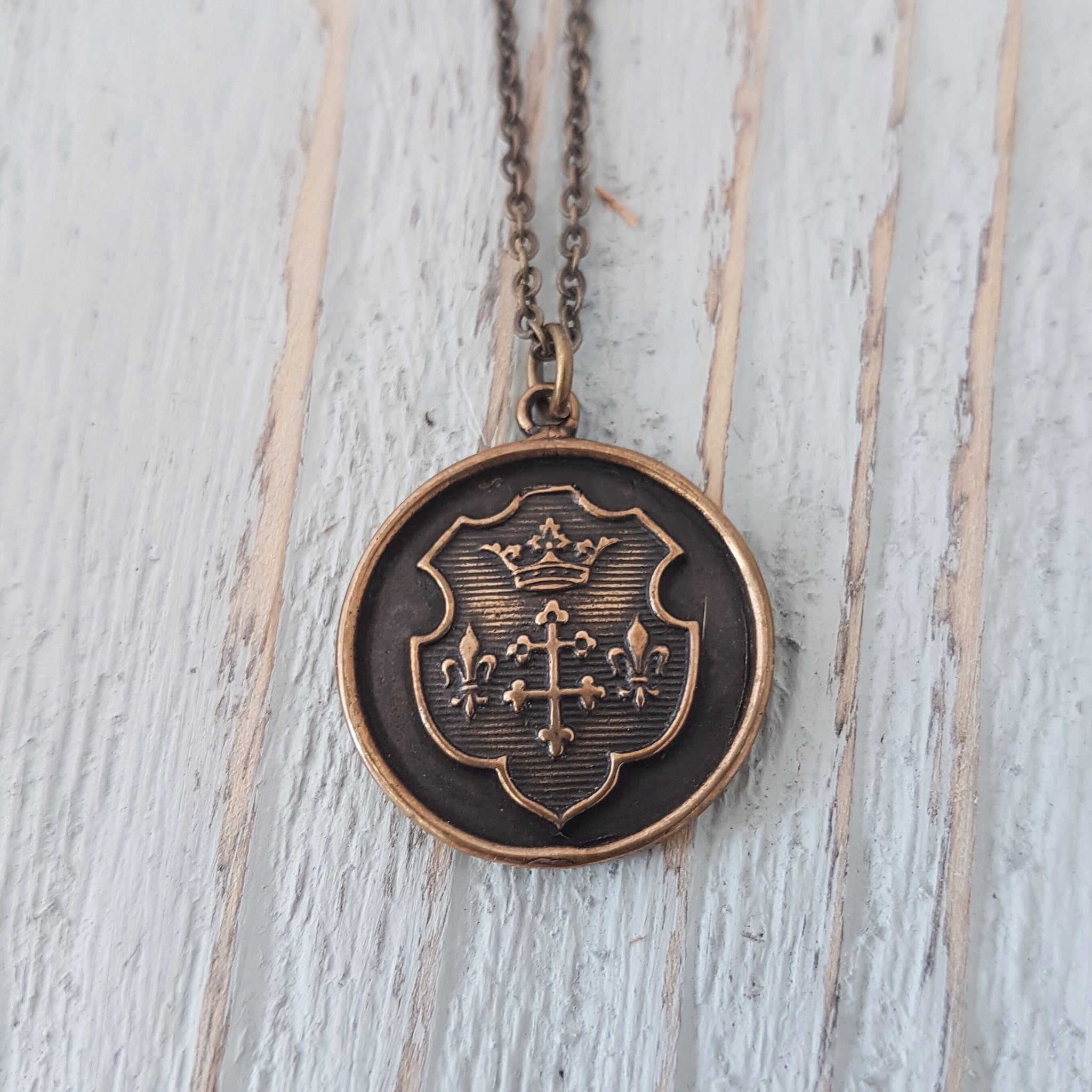 Coat of Arms Wax Seal Necklace