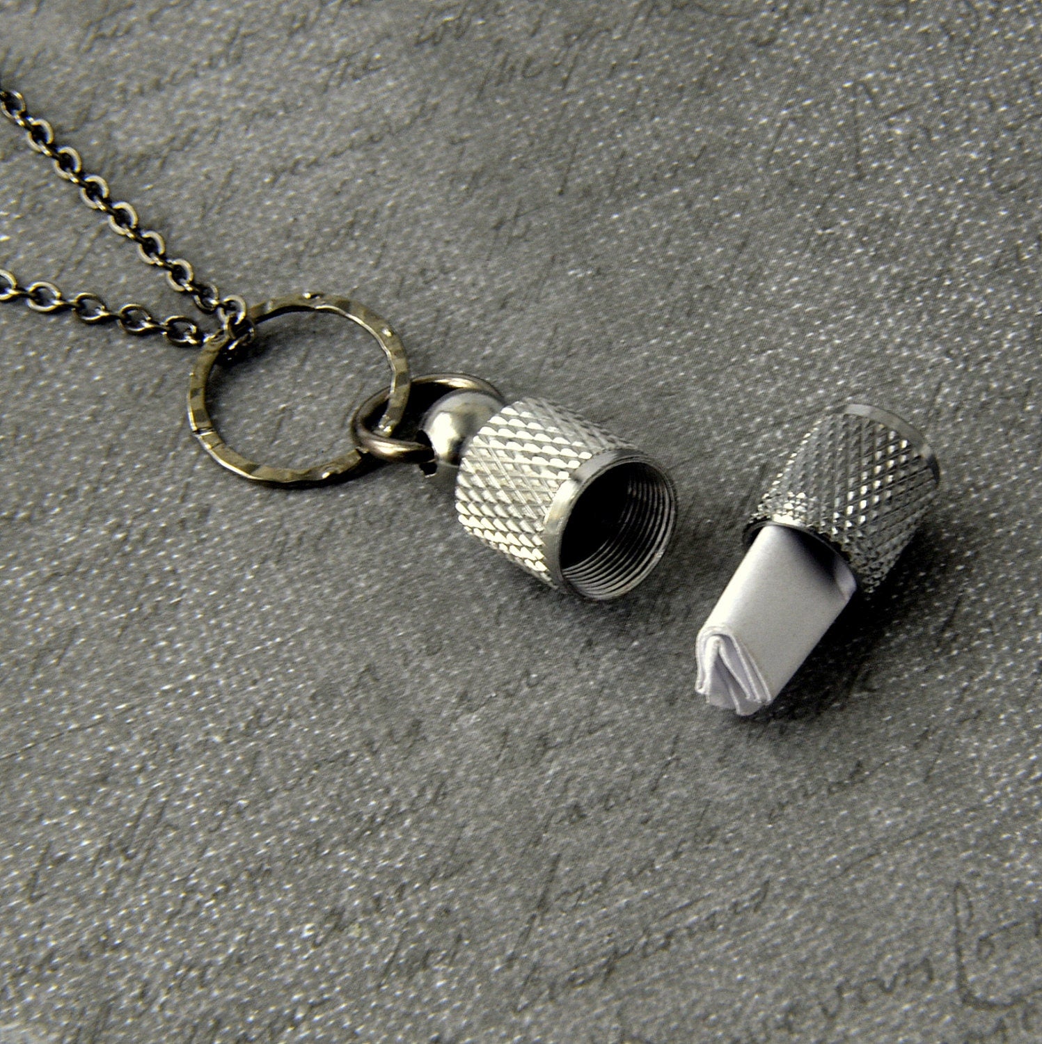 Secret Brass Love Note Necklace