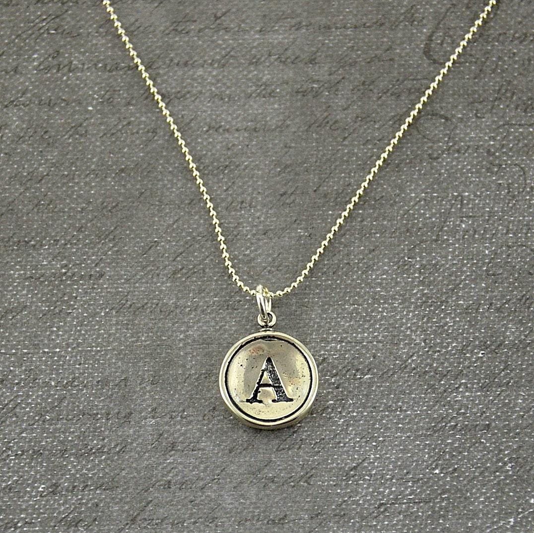 Silver Bridesmaid Necklace - Pick your Letter